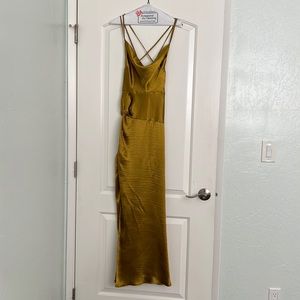 ASOS Gold Satin Dress